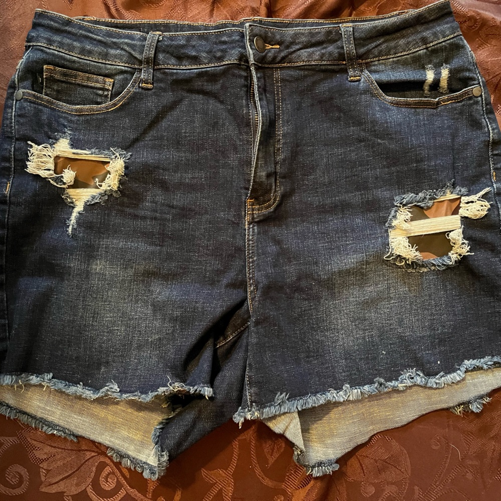 Judy Blue Boyfriend Fit destroyed shorts